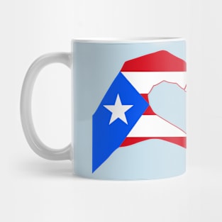 We Heart Puerto Rico Patriot Flag Series Mug